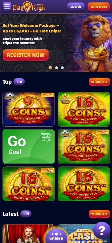 Explore Regal Casino Mobile Experience