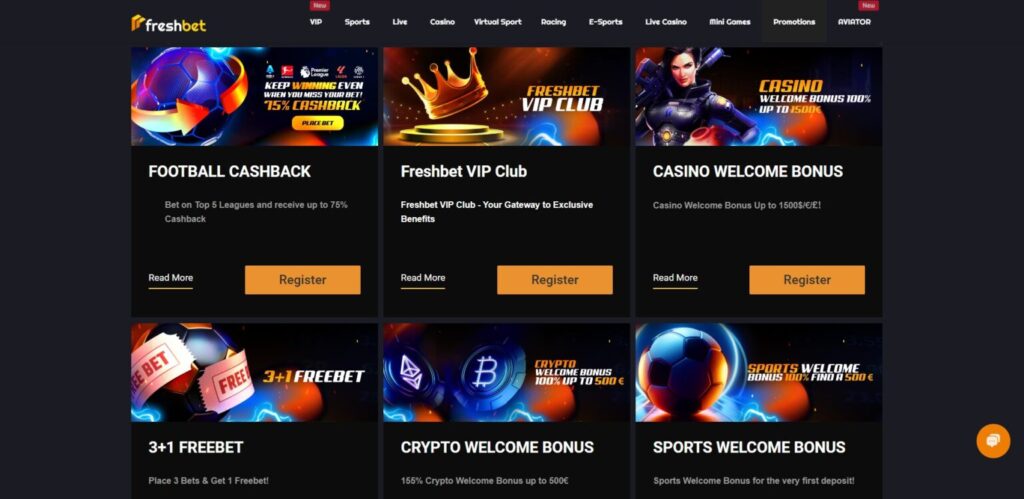 Discover Freshbet Casino promotions
