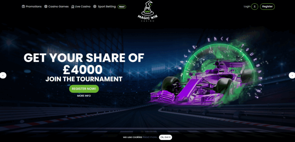 Learn about Magic Win Casino homepage