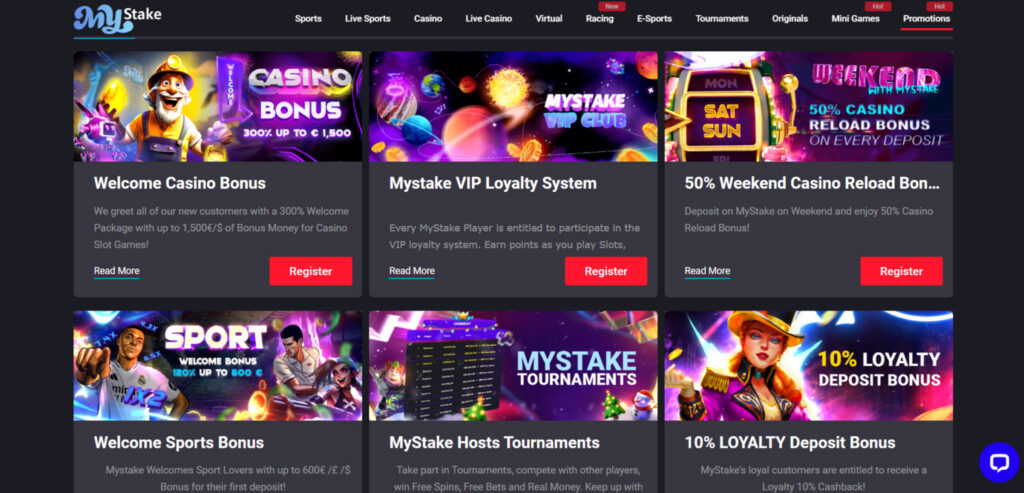 Explore MyStake Casino promotions