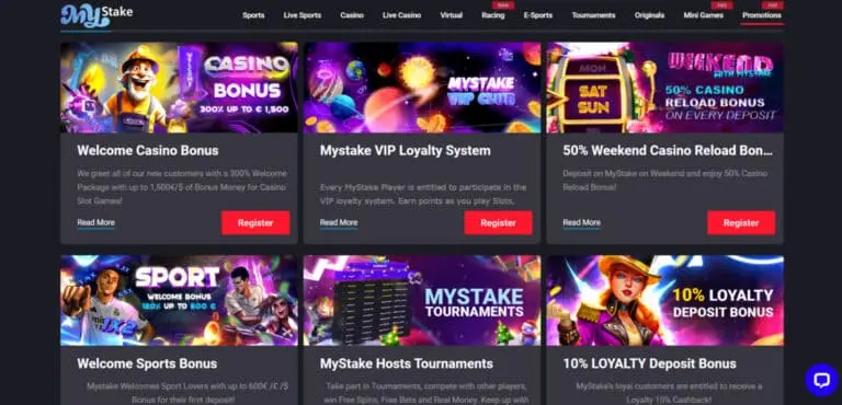 Explore MyStake Casino promotions
